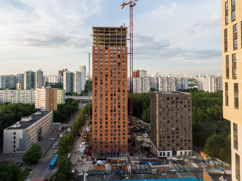 Академика Павлова Ход строительства корпуса 56 в июне 2022 г.