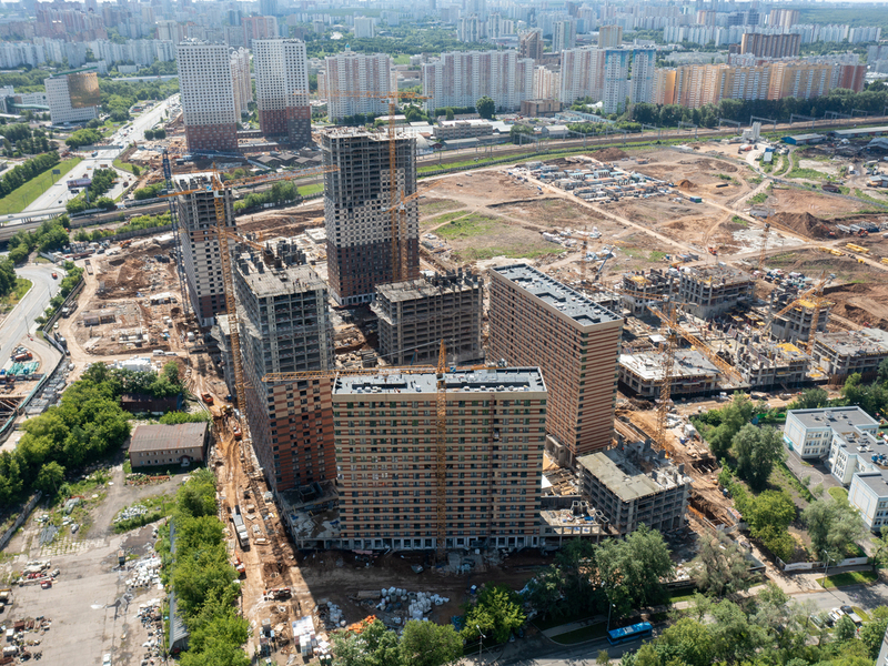 Матвеевский парк Ход строительства корпуса 1.1 в июне 2022 г.